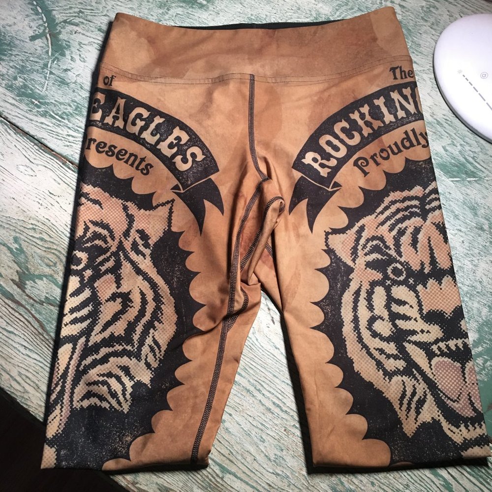 Werkshop Circus Tiger Leggings - Full Length Triathlon Leggings - Picture 11 of 13